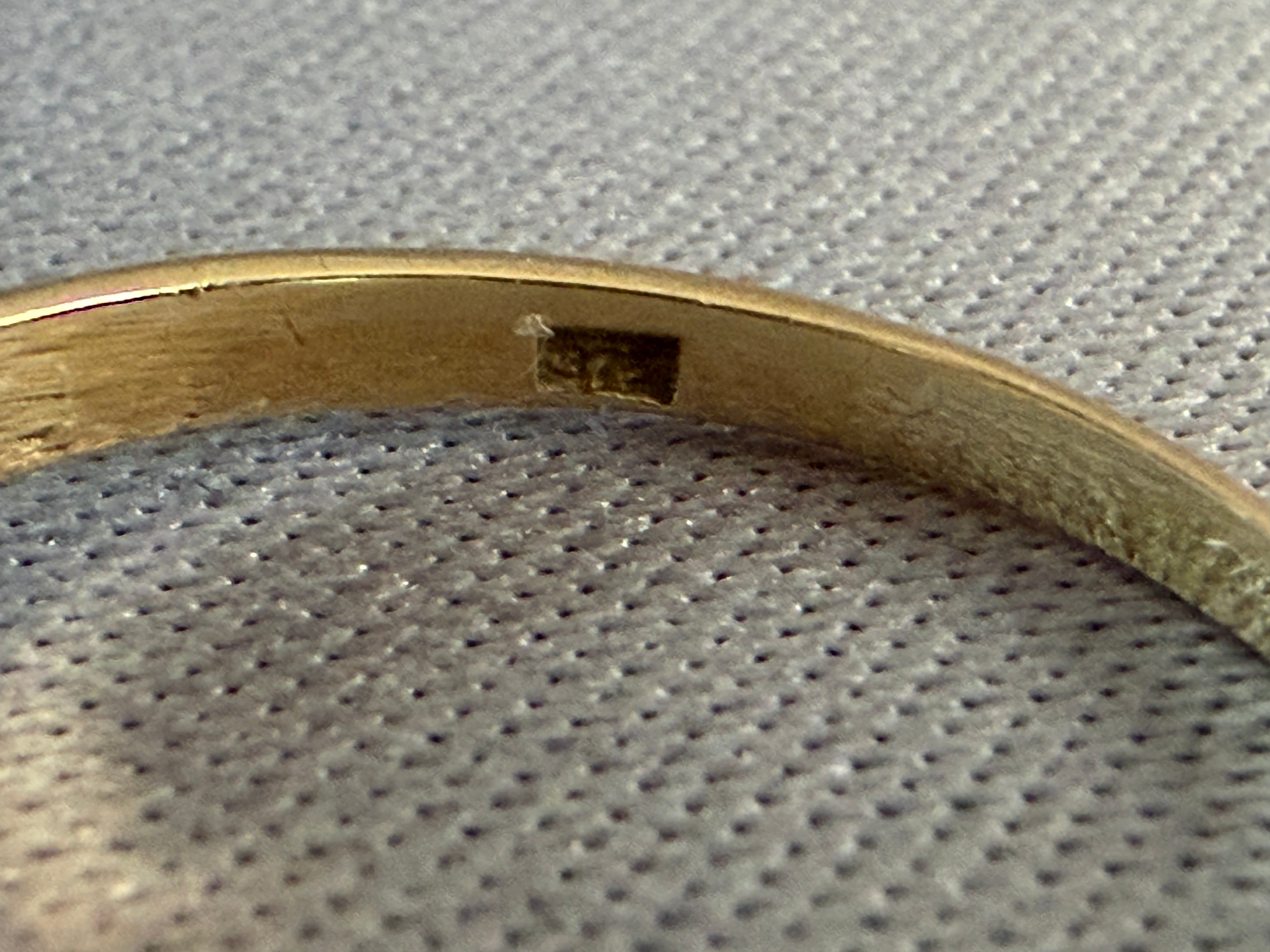 Retro 9ct Yellow Gold Crystal and Diamond Ring Circa 1980s