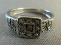 Vintage 9ct White Gold Diamond Ring