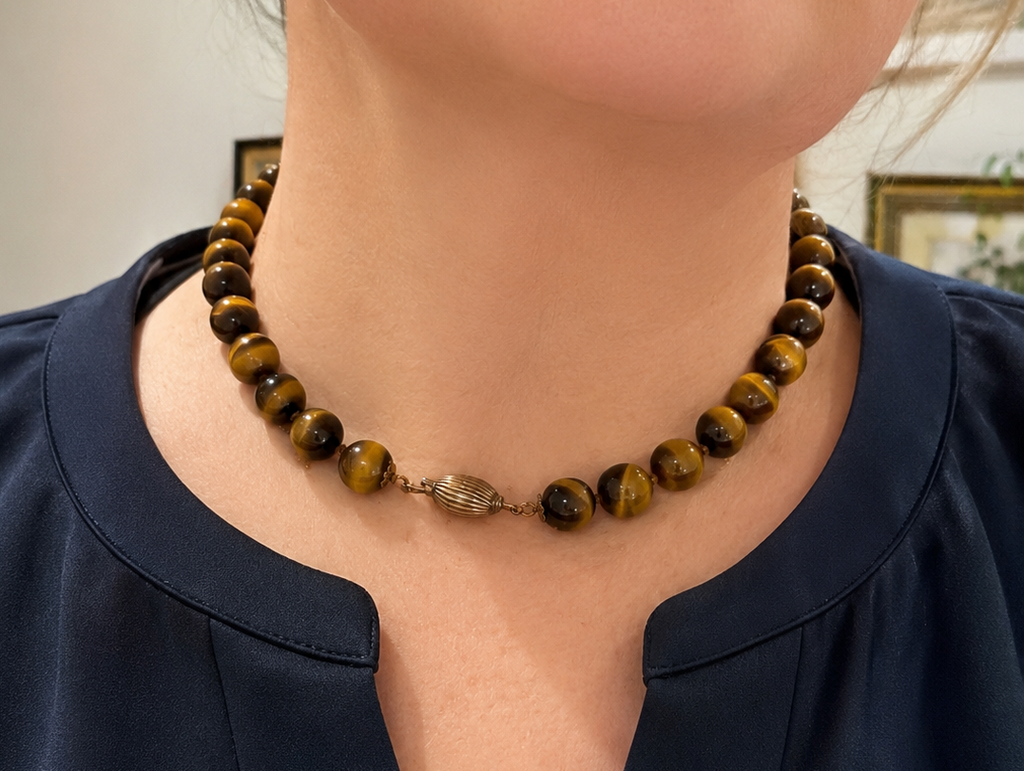 Tiger’s Eye Bead Necklace
