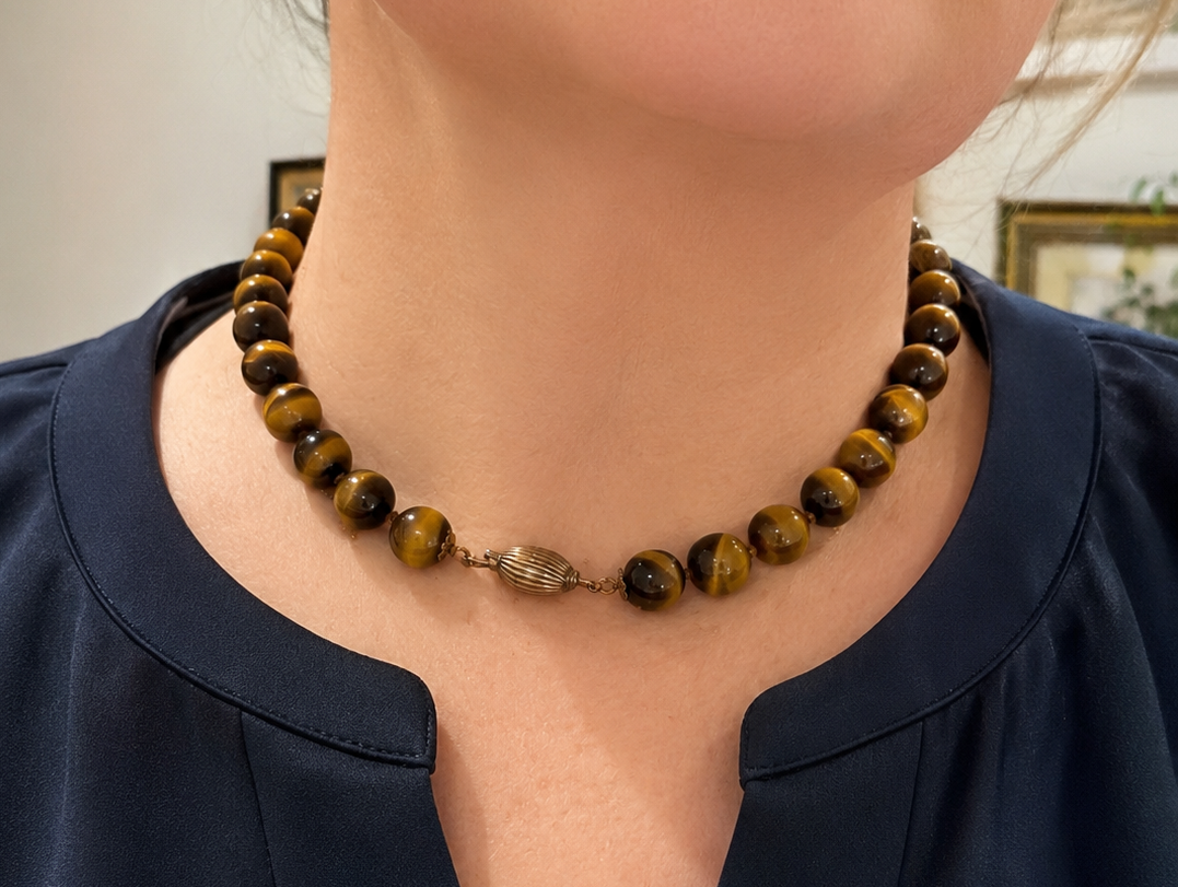 Tiger’s Eye Bead Necklace