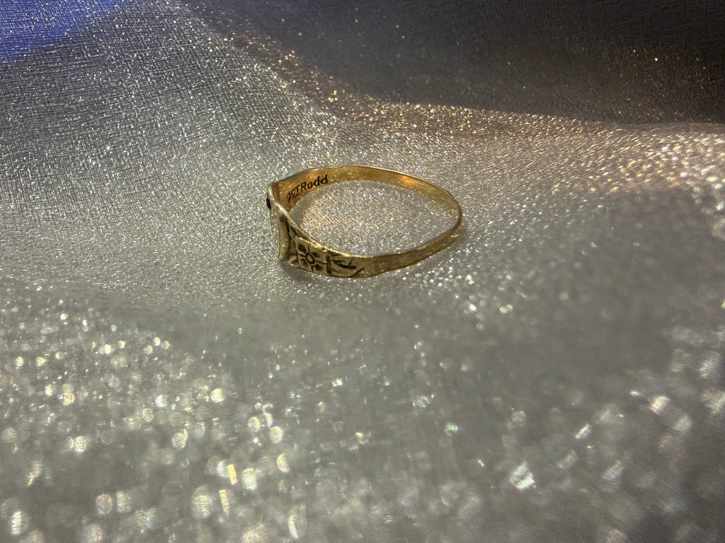 Rodd maker's mark on vintage 9ct gold ring, Melbourne-made c.1950s