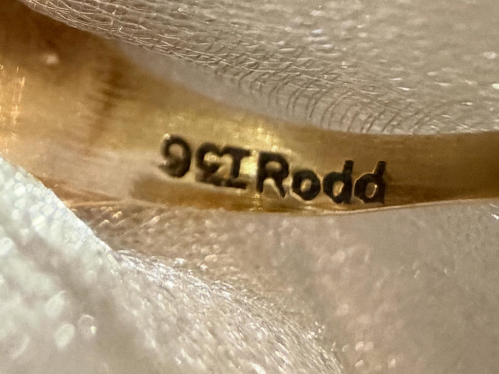Rodd maker's mark on vintage 9ct gold ring, Melbourne-made c.1950s